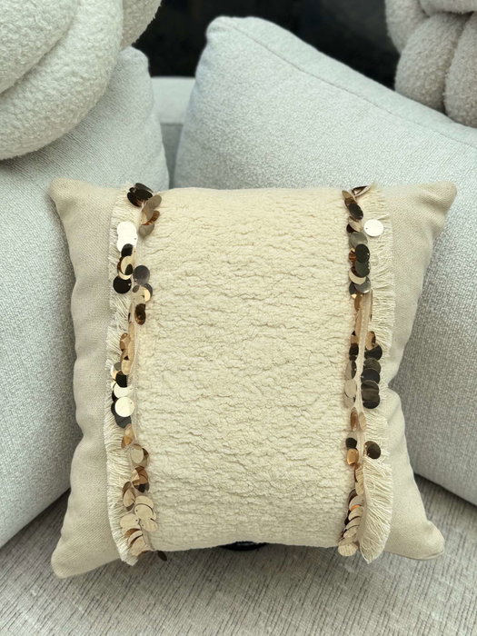 Aberto Design Funda de Cojín Beige 43 x 43 cm KET009 Aberto Design Funda de Cojín Beige 43 x 43 cm KET009